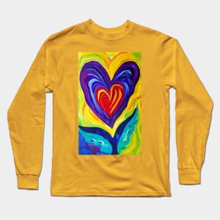 Hearts painting Long Sleeve T-Shirt